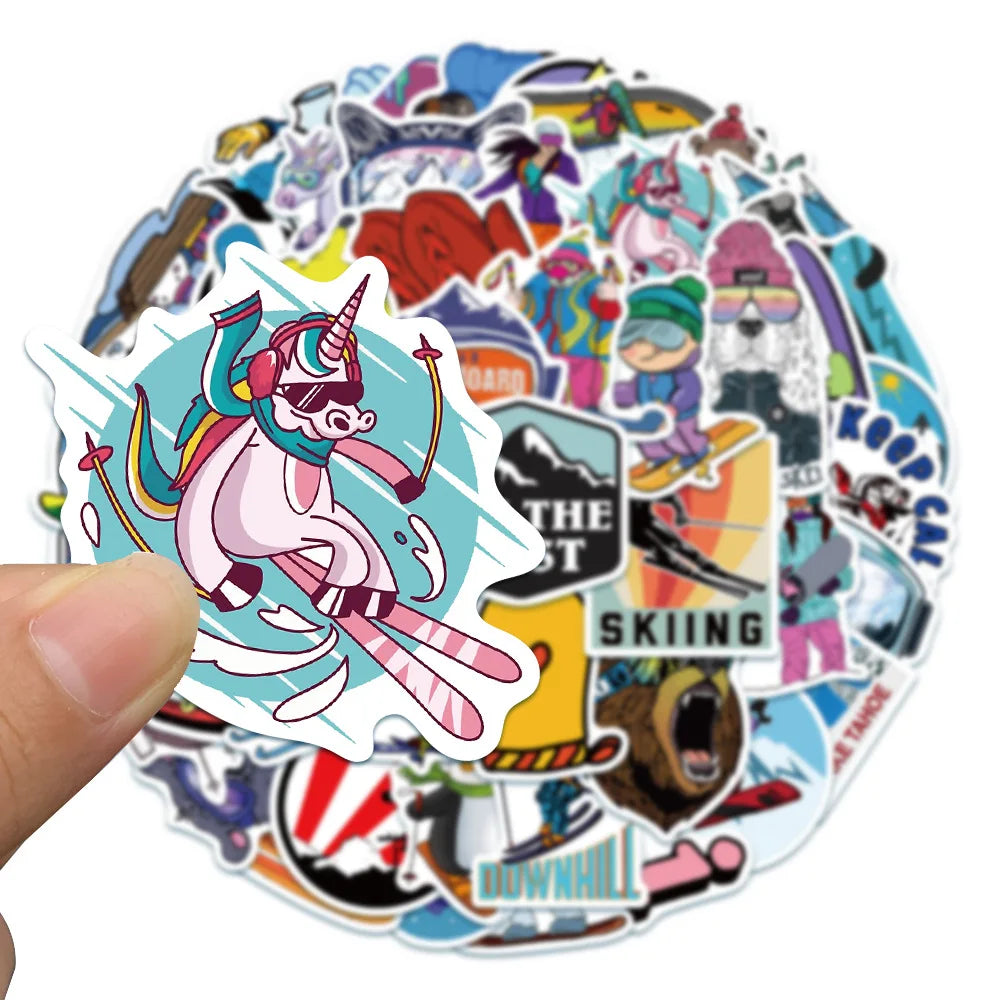 50 Pcs Winter Graffiti Stickers