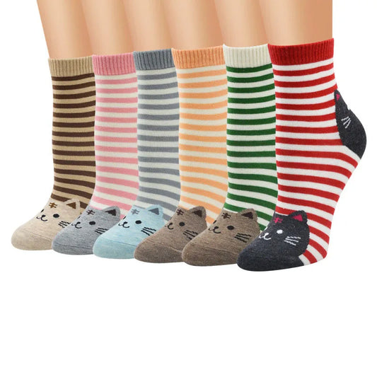 3 Pairs Fashion Cartoon Socks