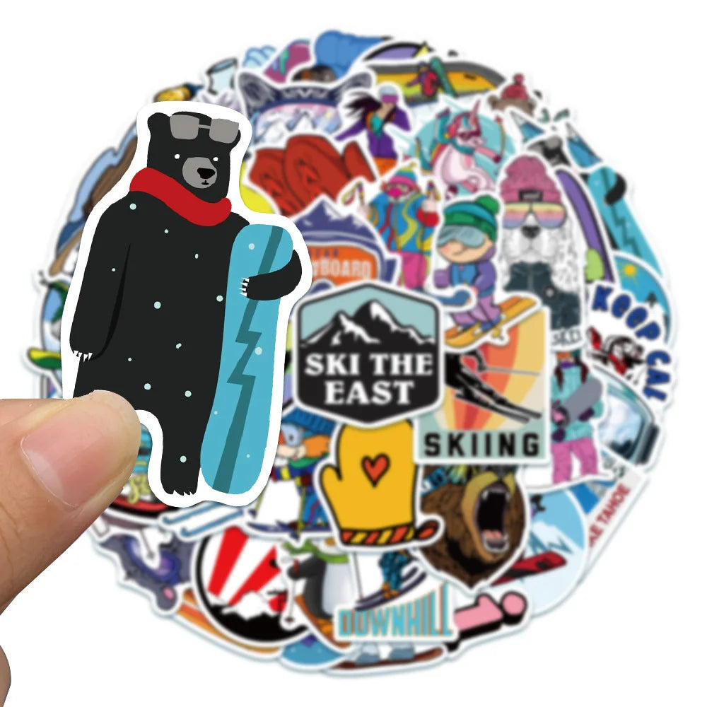 50 Pcs Winter Graffiti Stickers