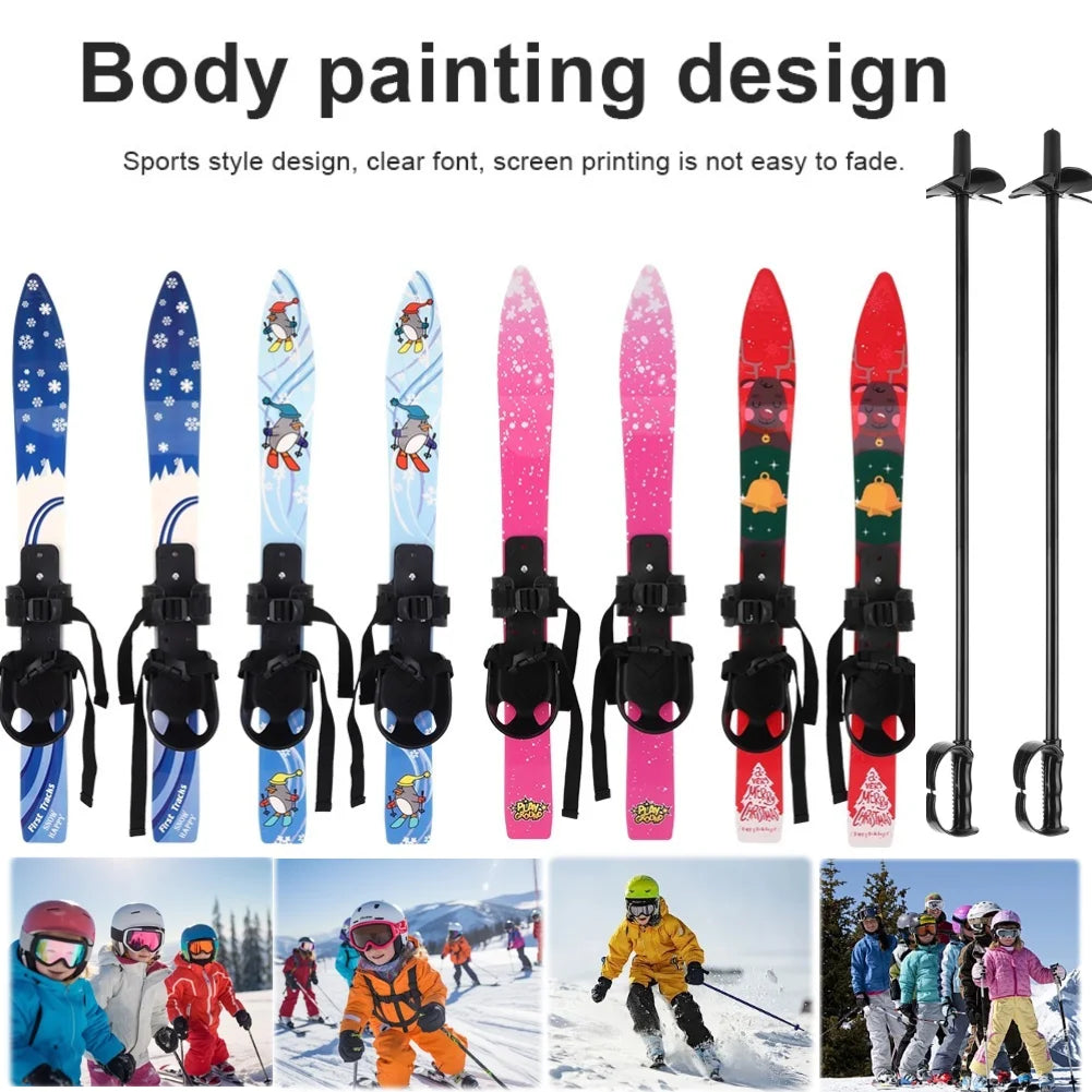 Kids Skiing Snowboard