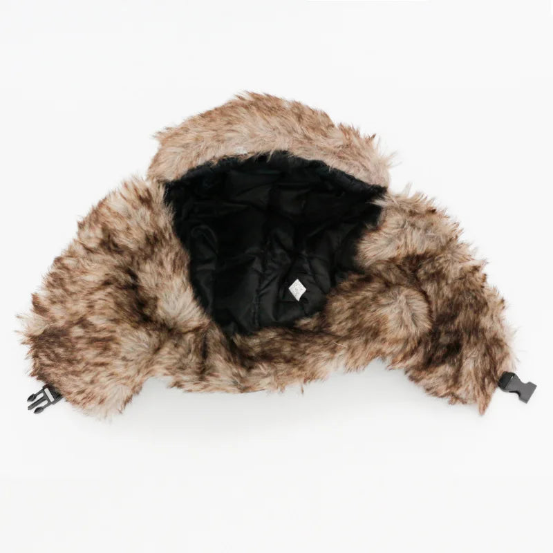 Faux Fur Flap Cap