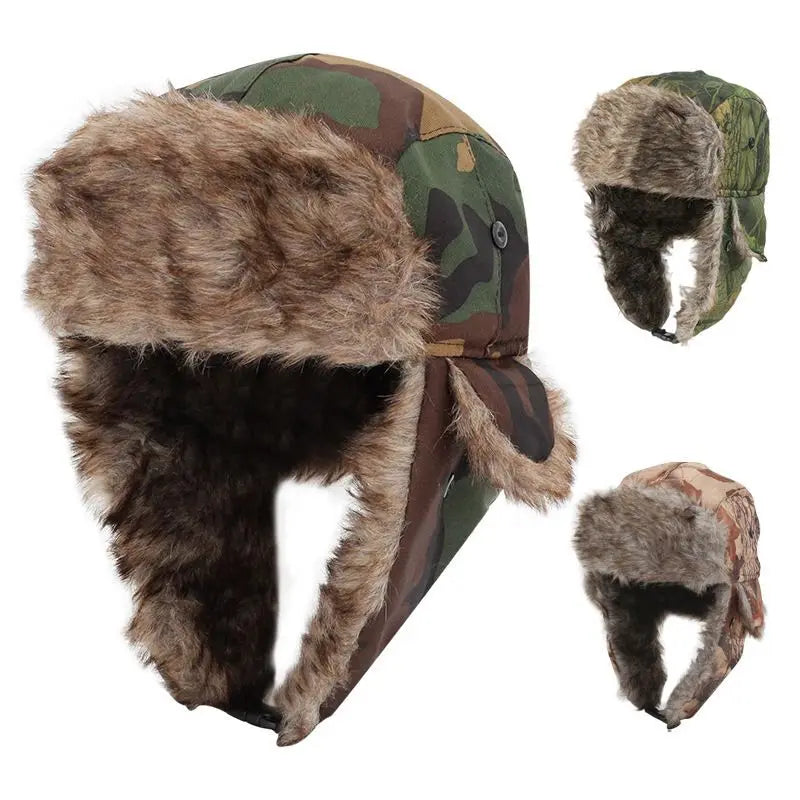 Faux Fur Flap Cap