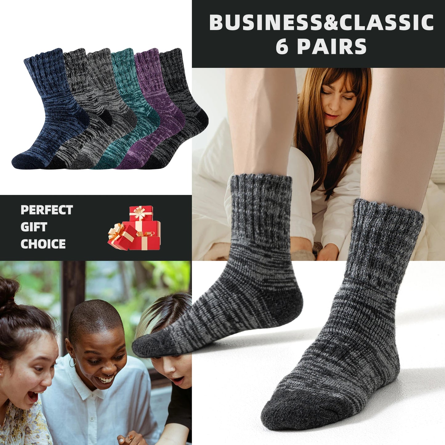 3 Pairs of Socks Cold Resistant