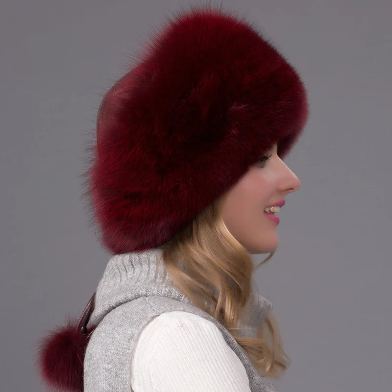 Fox Fur Hat Women