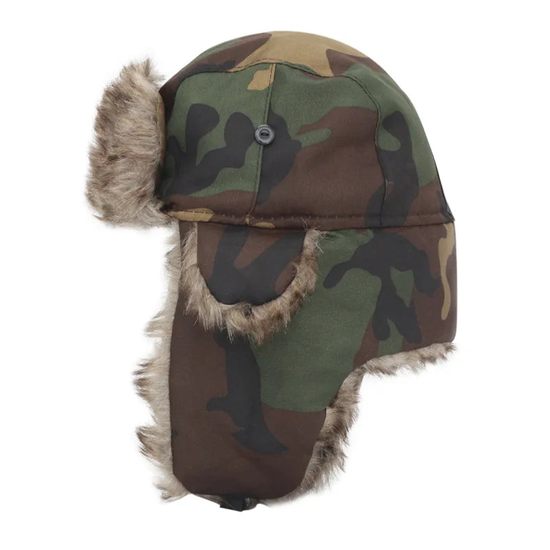 Faux Fur Flap Cap