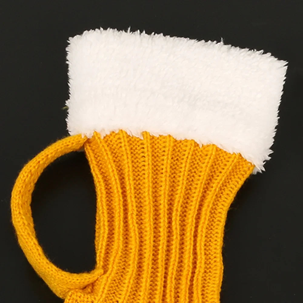 Beer Mug Knitted Socks