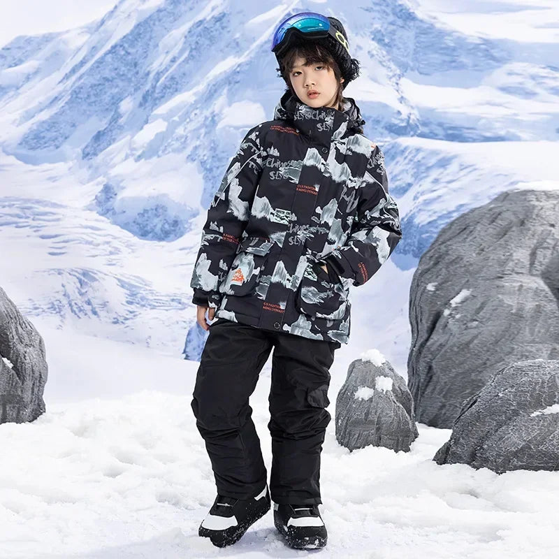 Snowboarding Kids Jacket and Pants